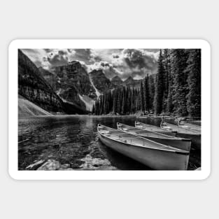 Moraine in Monochrome Sticker